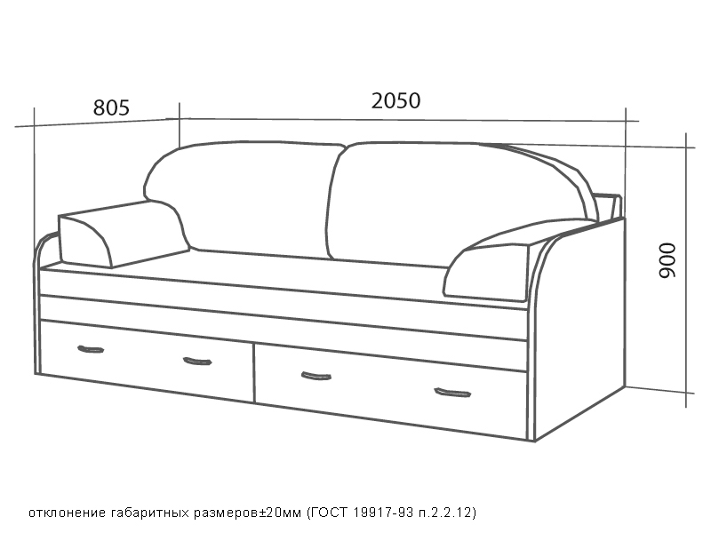 Тахта "Кроха 200"