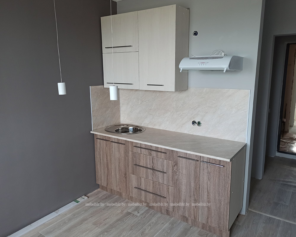 Маленькая прямая кухня Сапермебель