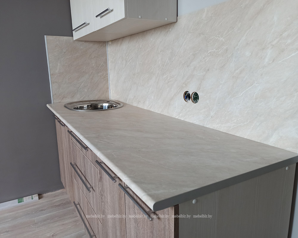 Маленькая прямая кухня Сапермебель