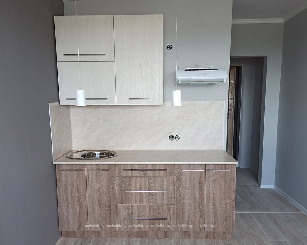 Маленькая прямая кухня Сапермебель