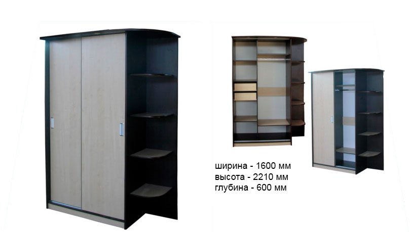 Шкаф купе 2-хдверный СШ-010.08